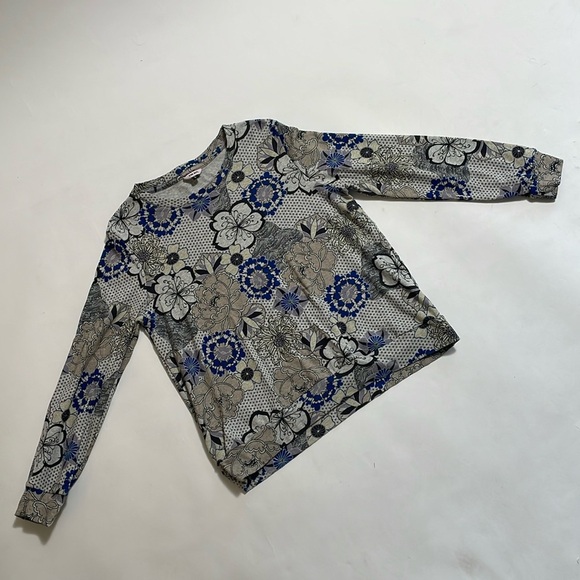 THE KIT. crewneck sweatshirt style long sleeve tee - Picture 1 of 7